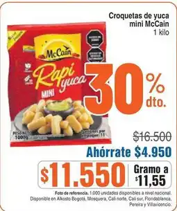 Alkosto Mccain - croquetas de yuca mini oferta