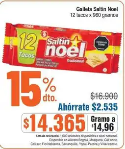 Alkosto Saltin noel - galleta saltin oferta