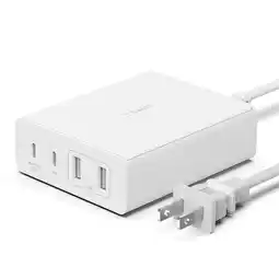 Falabella Cargador de Pared BoostCharge Pro WCH010dqWH GaN 108W con 2 USB-C y 2 USB-A Blanco oferta
