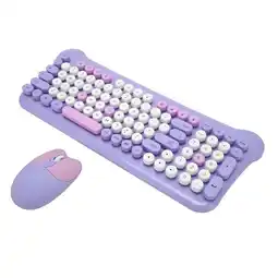 Falabella Combo Kit Teclado Inalámbrico Aoas + Mouse Morado oferta