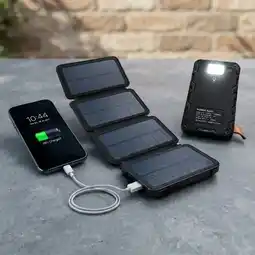 Falabella Power Bank Solar 10000 mAh 4 Paneles Plegables con Linterna oferta