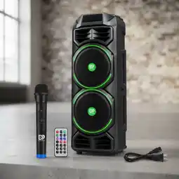 Falabella Parlante DP-2885 Bluetooth 60W RMS Microfono Control Karaoke RGB TWS oferta