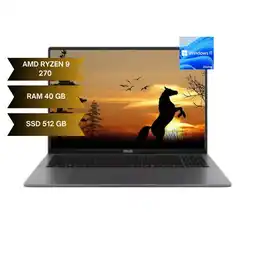 Falabella PORTATIL M3607HA - AMD RYZEN 9 270 – 40 GB DDR5 - 512GB SSD - Win 10 Home-16,0 oferta
