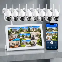 Falabella Kit Seguridad NVR 8 Cámaras WiFi PTZ Inalámbricas Monitoreo App oferta