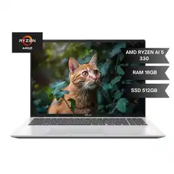 Falabella PORTATIL VIVOBOOK M1607KA - AMD RYZEN AI 5 330 – RAM 16GB DDR5 - SSD 512GB – WIN 11 HOME -16 oferta