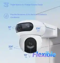 Falabella CAMARA DE SEGURIDAD H90 DUAL CAMARA 2K+2K oferta