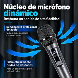 Falabella Microfono Profesional Inalambrico Mano Recargable Karaoke oferta