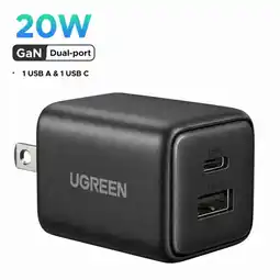 Falabella Cargador Rápido 20w Usb C / A Tecnología Gan Pd 3.0 oferta