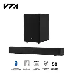 Falabella Barra De Sonido Con Subwoofer 50W Rms Bluetooth oferta