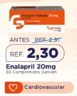 FarmaTodo Genmen Enalapril 20mg oferta