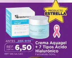 FarmaTodo Farmatodo crema aquagel + 7 tipos ácido hialurónico oferta