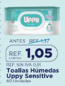FarmaTodo Uppy Toallas Húmedas Uppy Sensitive oferta