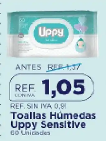 Uppy Toallas Húmedas Uppy Sensitive