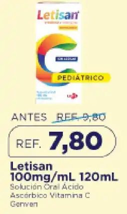 FarmaTodo Letisan solución oral ácido ascórbico vitamina c oferta