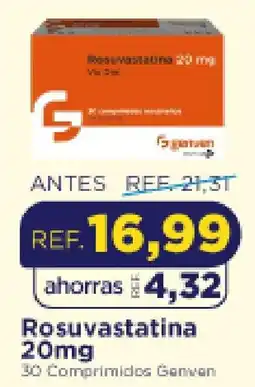 FarmaTodo Rosuvastatina 20mg oferta
