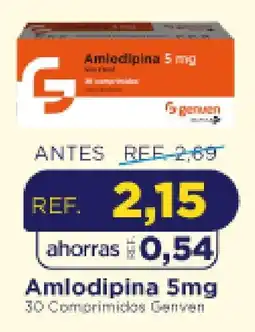 FarmaTodo Genven Amlodipina 5mg oferta