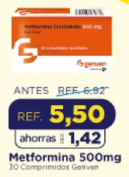 FarmaTodo Metformina 500mg oferta