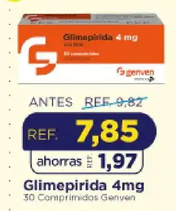 FarmaTodo Genven Glimepirida 4mg oferta