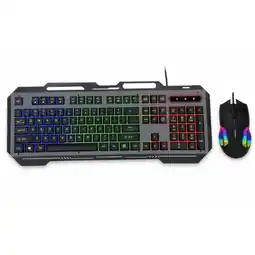 Falabella Kit Teclado Mouse Iluminacion Multicolor Comodo Precision Juegos Escritorio oferta