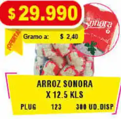Mercar Arroz Sonora x 12.5kls oferta