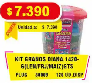 Mercar Kit Granos Diana 1420g oferta