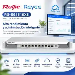 Falabella Router Empresarial RG-EG1510XS 1500 Usuarios 4.5Gbps Multi-WAN VPN SFP+ 10G oferta