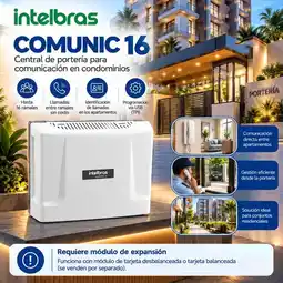 Falabella COMUNIC 16 Central de Portería para Condominios Hasta 16 Extensiones y Comunicación oferta