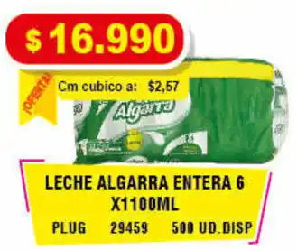 Mercar Leche Algarra Entera 6 x1100ml oferta