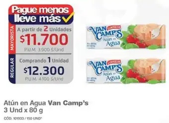 Makro Atún en Agua Van Camp's 2 x 80g oferta