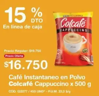 Makro Café Instantaneo en Polvo Colcafé Cappuccino 500g oferta