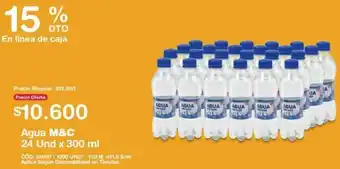 Makro Agua M&C 300ml oferta