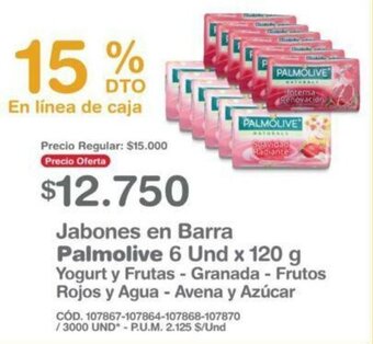 Makro Jabones en Barra Palmolive 6 Und x 120g oferta