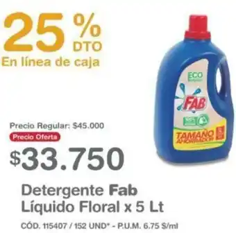 Makro Detergente Fab Líquido Floral 5lt oferta