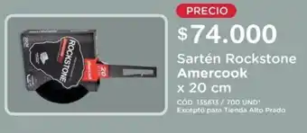 Makro Sartén Rockstone Amercook x 20cm oferta