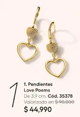 Ésika Love Poems Pendientes oferta