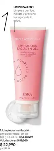 Ésika Esika limpiadora facial en gel oferta