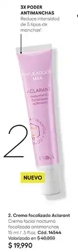 Ésika Esika crema facial nocturna focalizada antimanchas oferta