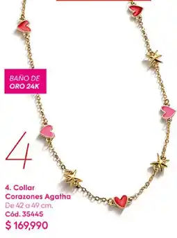Ésika Agatha Collar Corazones oferta
