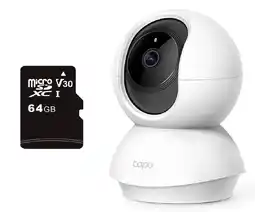Falabella CÁMARA DE SEGURIDAD WIFI INTELIGENTE TPLINK 2MP INTERIOR LENTE MOVIL+SD64GB oferta