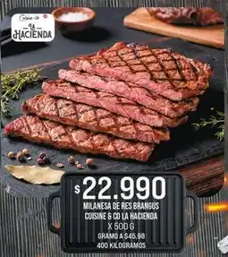 Jumbo Cuisine & co - milanesa de res brangus la hacienda oferta