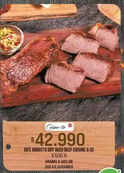 Jumbo Cuisine & co - bife angosto dry aged beef oferta