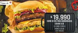 Jumbo Cuisine & co - carne de res para hamburguesa oferta