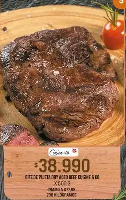 Jumbo Cuisine & co - bife de paleta dry aged beef oferta