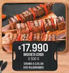 Jumbo Brocheta cerdo oferta
