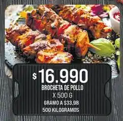 Jumbo Brocheta de pollo oferta