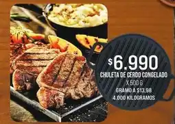 Jumbo Chuleta de cerdo congelado oferta