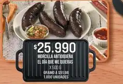 Jumbo El día que me quieras - morcilla antioqueña oferta
