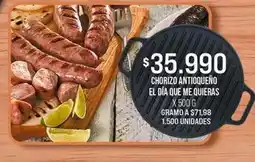 Jumbo El día que me quieras - chorizo antioqueño oferta