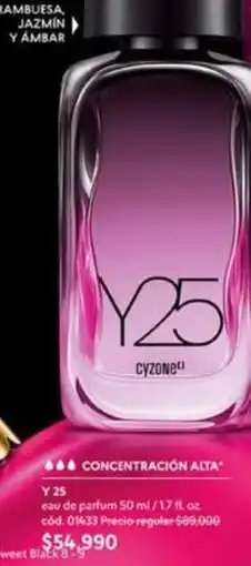 Cyzone Y 25 eau de parfum 50 ml / 1.7 fl. oz. cód. 01633 oferta
