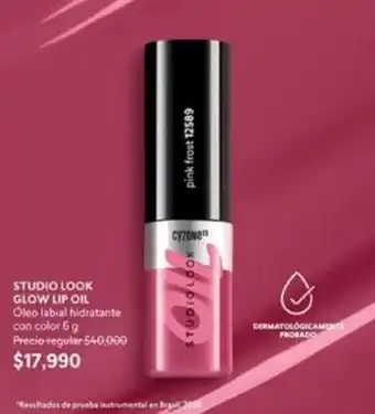 Lip - studio look glow lip oil pink frost 12589